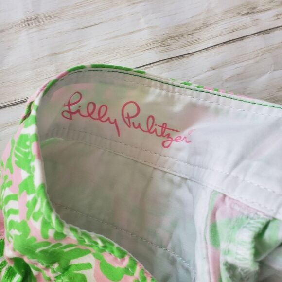 Lilly Pulitzer sunny side lion Callahan shorts sz0 - Picture 2 of 6